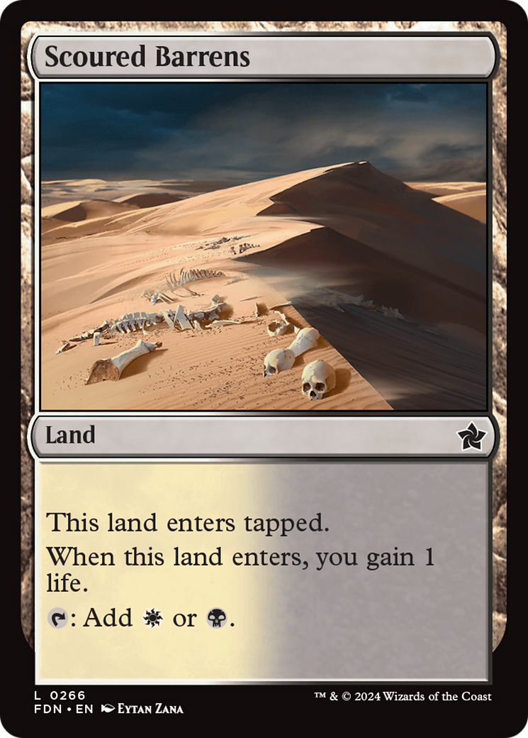 Scoured Barrens (FDN) 266 - WZRD TCG