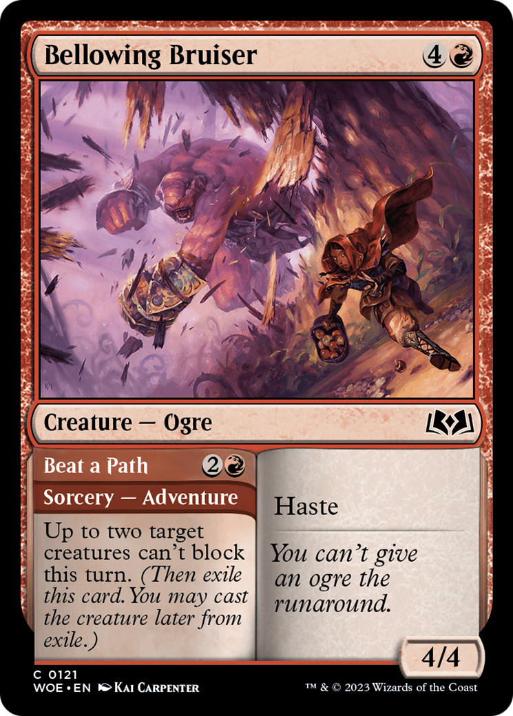 Bellowing Bruiser (DFC) (WOE) 121 - WZRD TCG