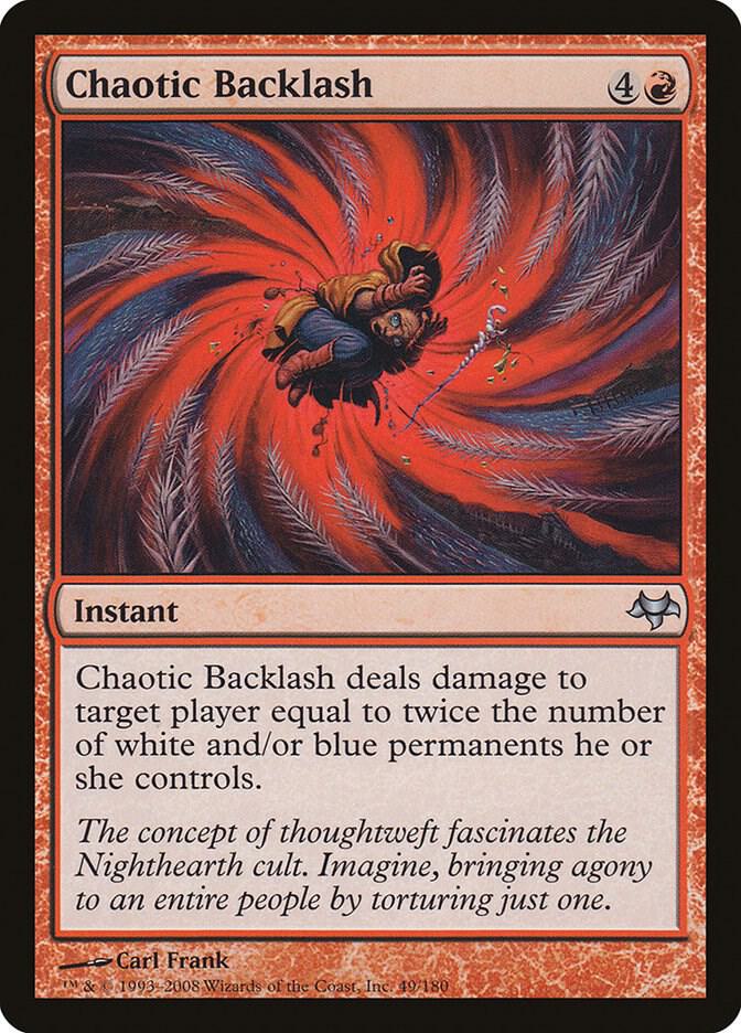 Chaotic Backlash, EVE, 49, NM, Foil