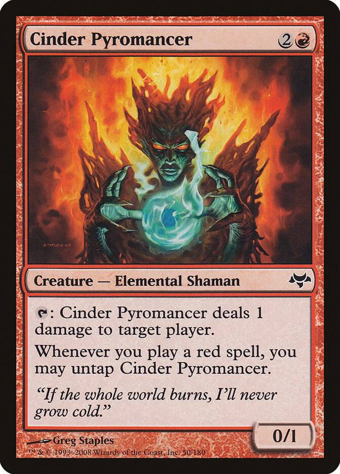 Cinder Pyromancer, EVE, 50, NM, Foil