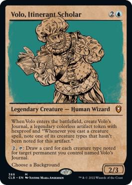 Volo, Itinerant Scholar (Showcase), CLB, 388, NM, Foil
