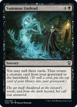 Summon Undead, CLB, 151, NM