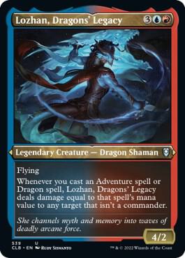 Lozhan, Dragons' Legacy (Foil Etched), CLB, 539, NM, Foil