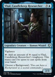 Vhal, Candlekeep Researcher, CLB, 102, NM