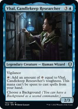 Vhal, Candlekeep Researcher, CLB, 102, NM
