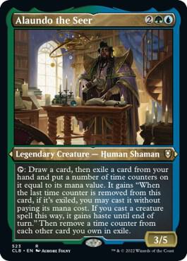 Alaundo the Seer (Foil Etched), CLB, 523, NM, Foil