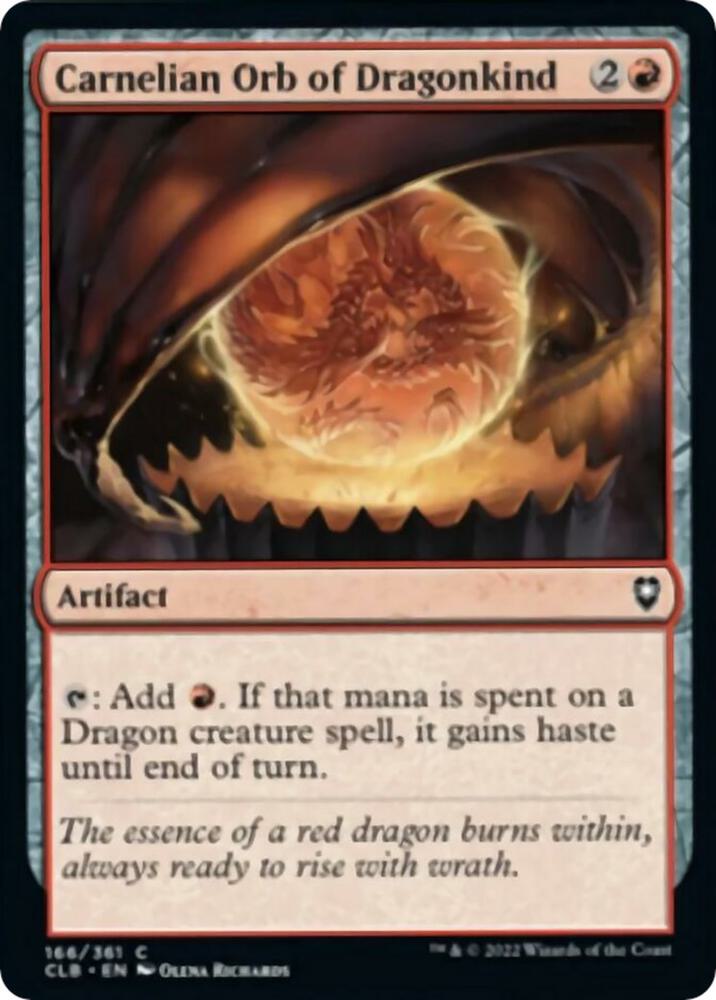 Carnelian Orb of Dragonkind, CLB, 166, NM