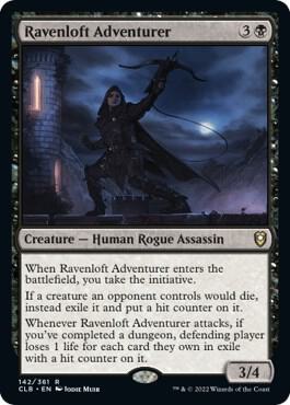 Ravenloft Adventurer, CLB, 142, NM, Foil