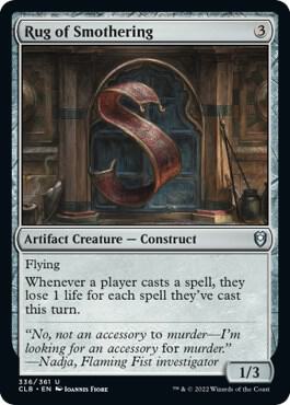 Rug of Smothering, CLB, 336, NM, Foil