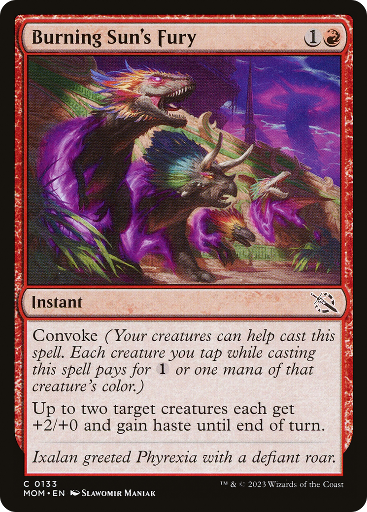 Burning Sun's Fury (MOM) 133 - WZRD TCG