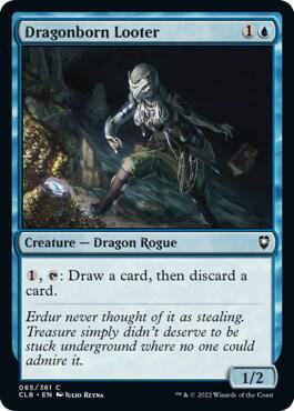 Dragonborn Looter, CLB, 65, NM, Foil