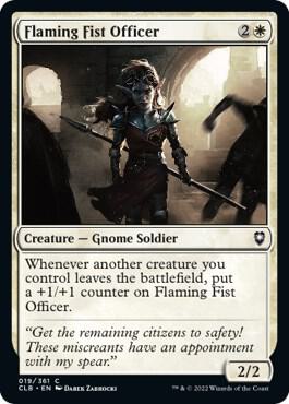 Flaming Fist Officer, CLB, 19, NM
