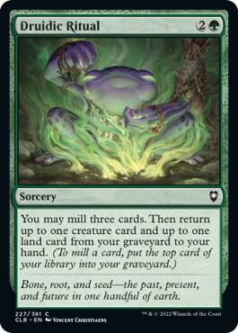 Druidic Ritual, CLB, 227, NM, Foil