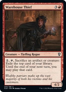 Warehouse Thief, CLB, 205, NM, Foil