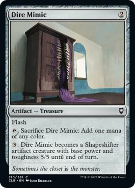 Dire Mimic, CLB, 310, NM, Foil