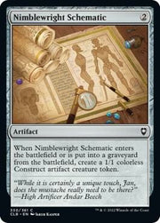 Nimblewright Schematic, CLB, 330, NM, Foil
