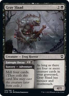 Gray Slaad, CLB, 129, NM, Foil