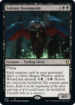 Solemn Doomguide, CLB, 672, NM