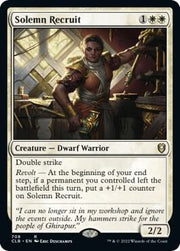 Solemn Recruit, CLB, 708, NM