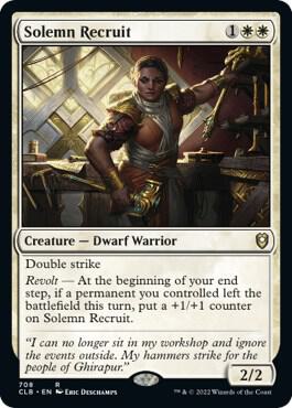 Solemn Recruit, CLB, 708, NM