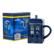 Ceramic Mug with Lid - Dr Who Tardis