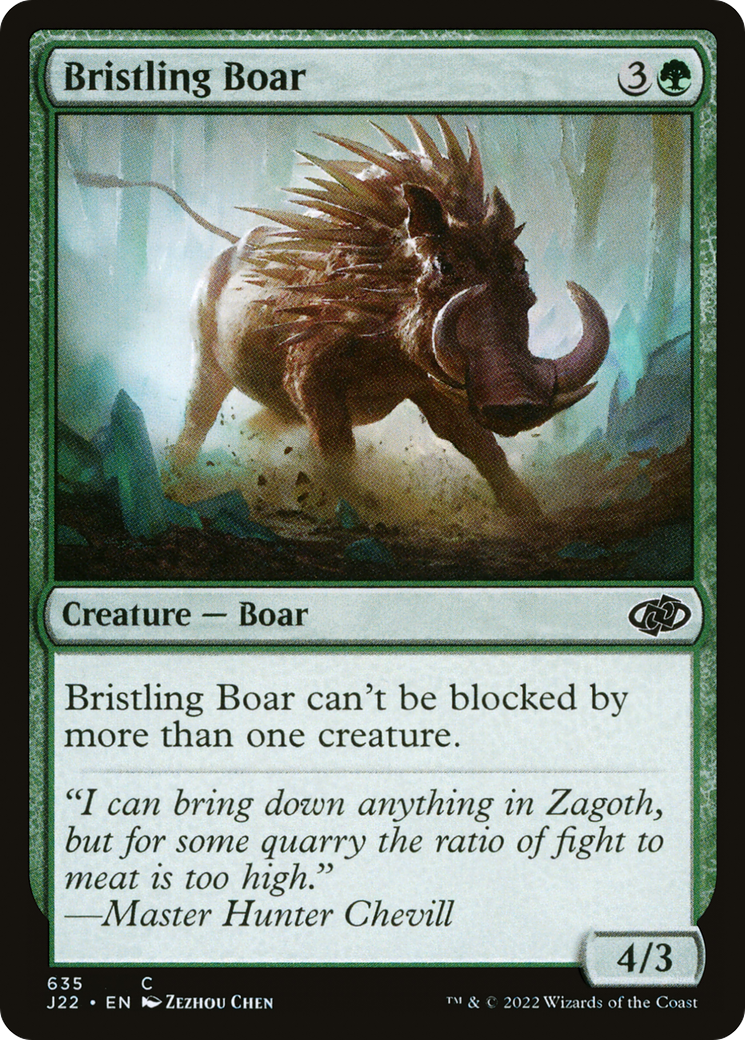 Bristling Boar (J22) 635 - WZRD TCG