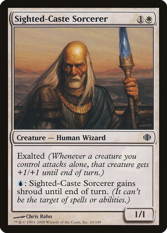 Sighted-Caste Sorcerer, ALA, 26, NM, Foil