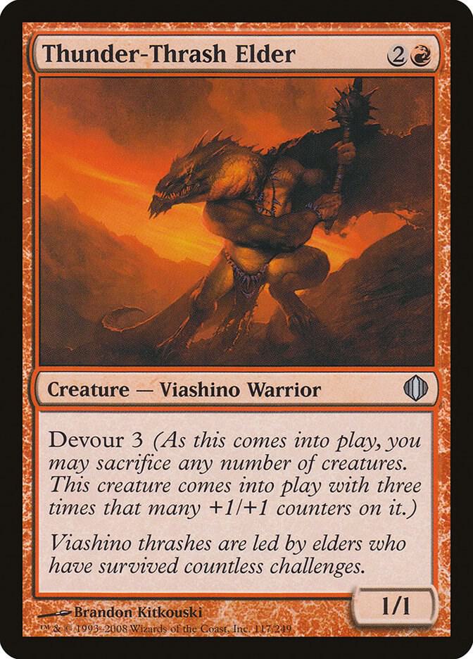 Thunder-Thrash Elder, ALA, 117, NM, Foil