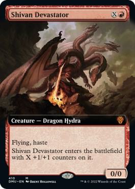 Shivan Devastator (Extended Art),, 410, Near Mint, Normal