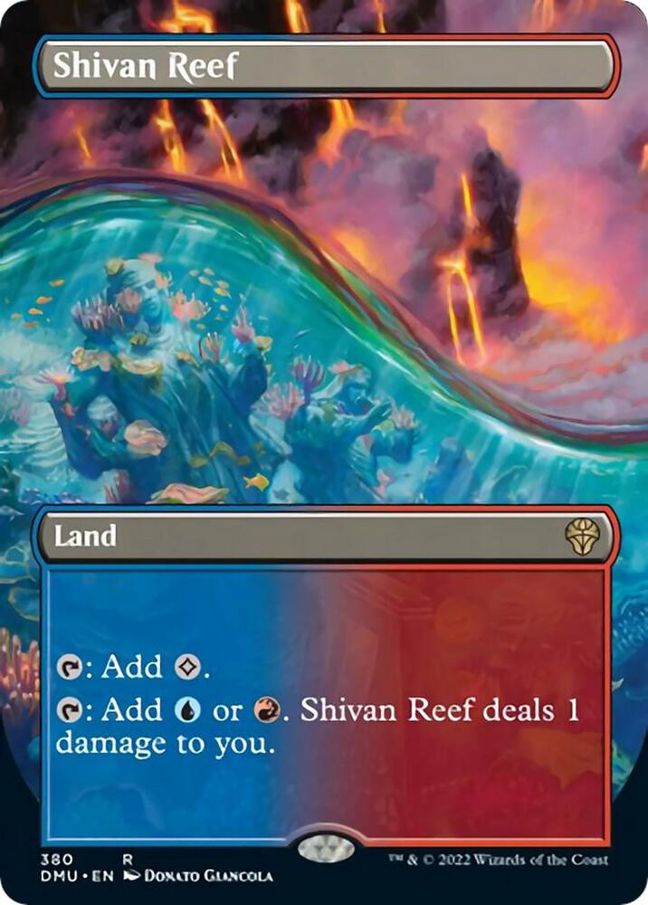 Shivan Reef (Borderless),, 380, Near Mint, Foil