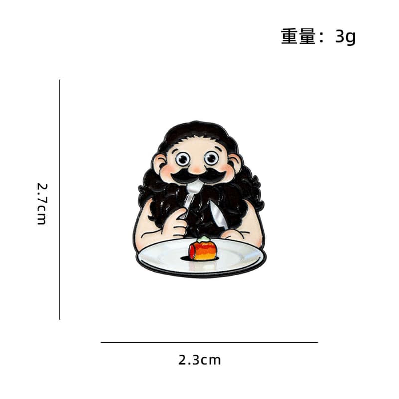 Delicious in Dungeon Alloy Enamel Badges Brooch Pins