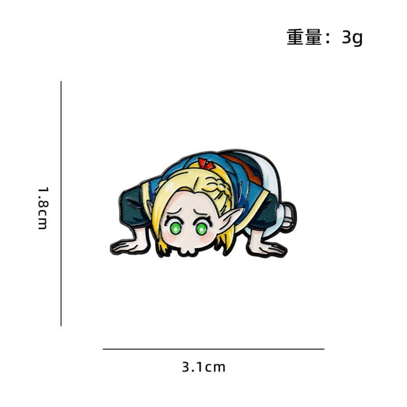 Delicious in Dungeon Alloy Enamel Badges Brooch Pins