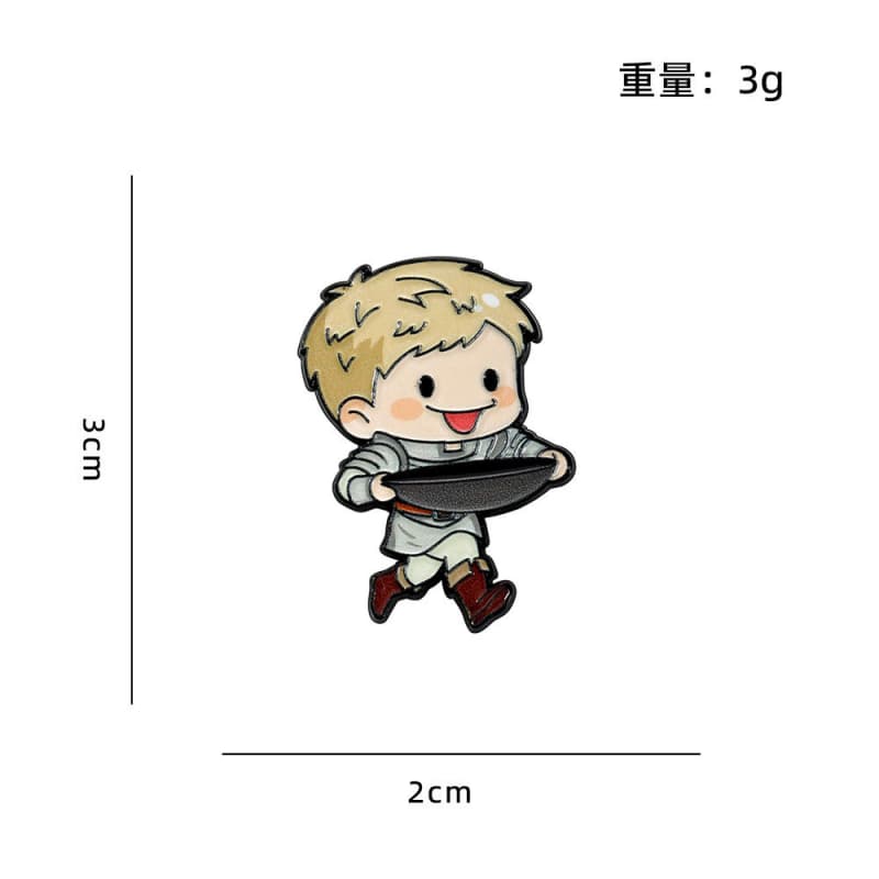 Delicious in Dungeon Alloy Enamel Badges Brooch Pins