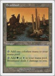 Brushland, 7ED, 326, NM