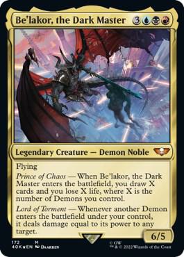 Be'lakor, the Dark Master, 40K, 172, NM, Foil