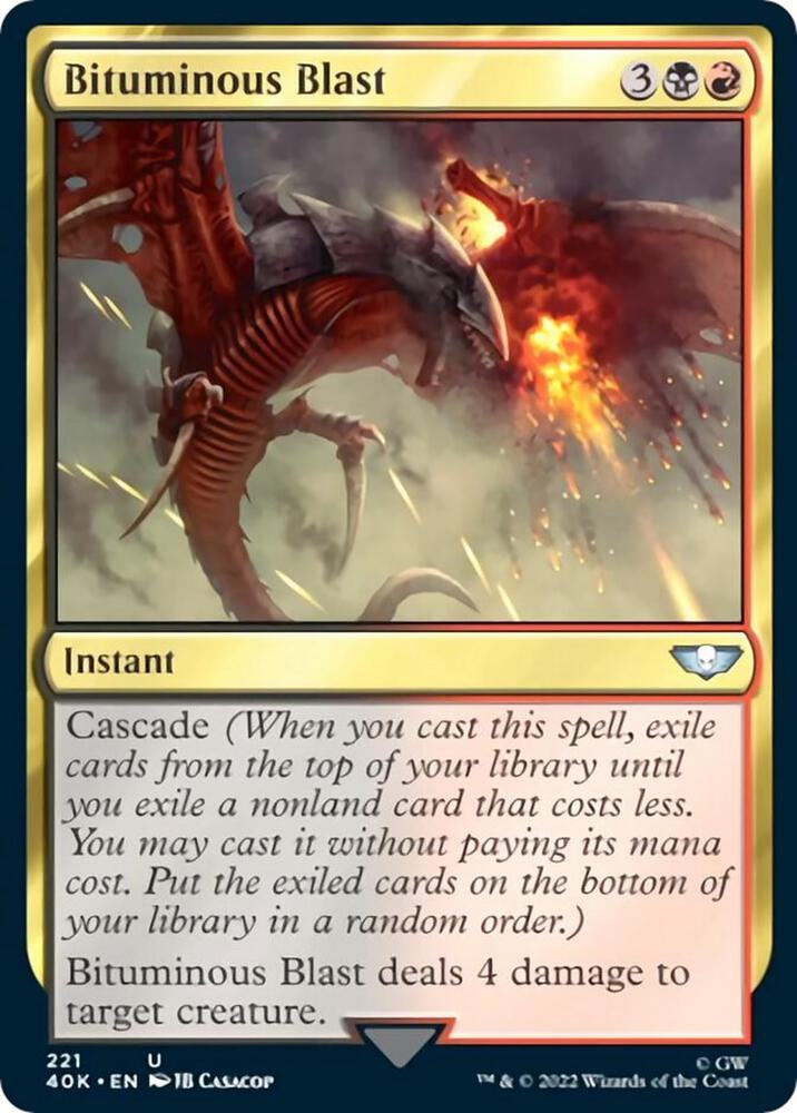 Bituminous Blast, 40K, 221, NM