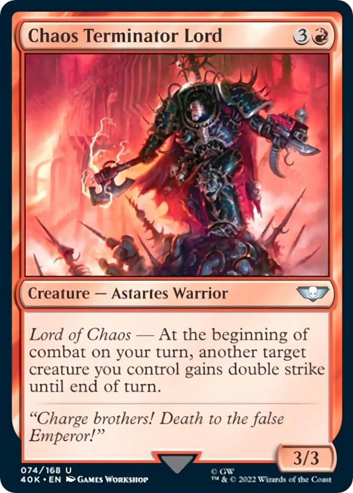Chaos Terminator Lord, 40K, 74, NM
