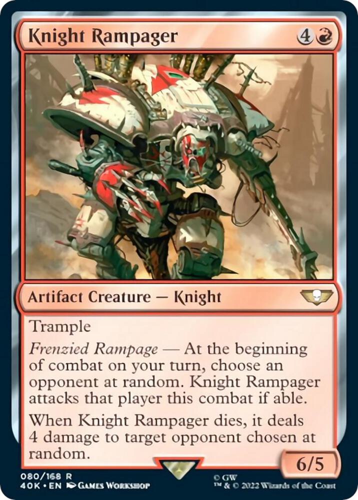 Knight Rampager, 40K, 80, NM