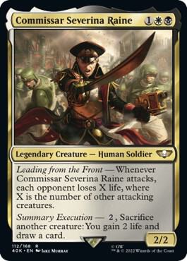 Commissar Severina Raine (Surge Foil),, 112, Near Mint, Foil