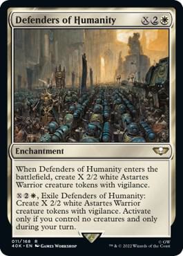 Defenders of Humanity (Surge Foil), 40K, 11, NM, Foil