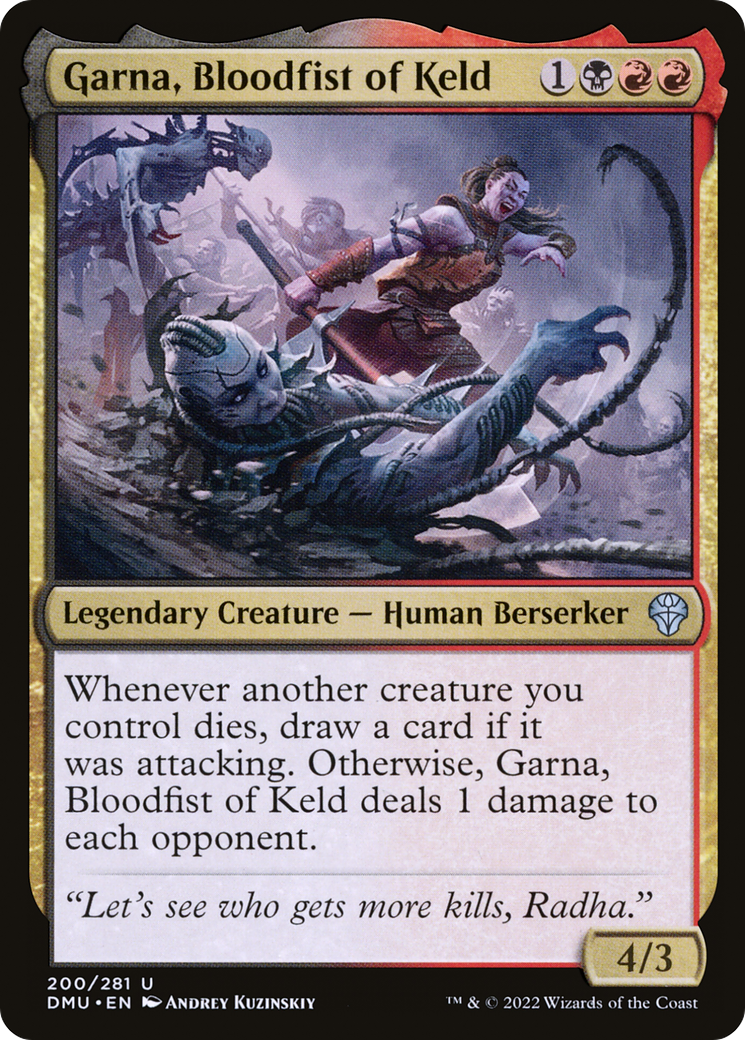 Garna, Bloodfist of Keld (DMU) 200 - WZRD TCG
