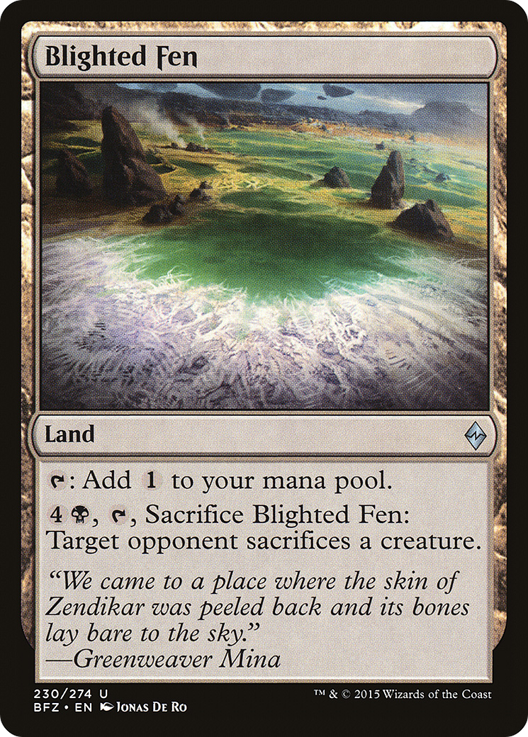 Blighted Fen (BFZ) 230 - WZRD TCG