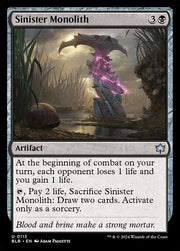 Sinister Monolith front