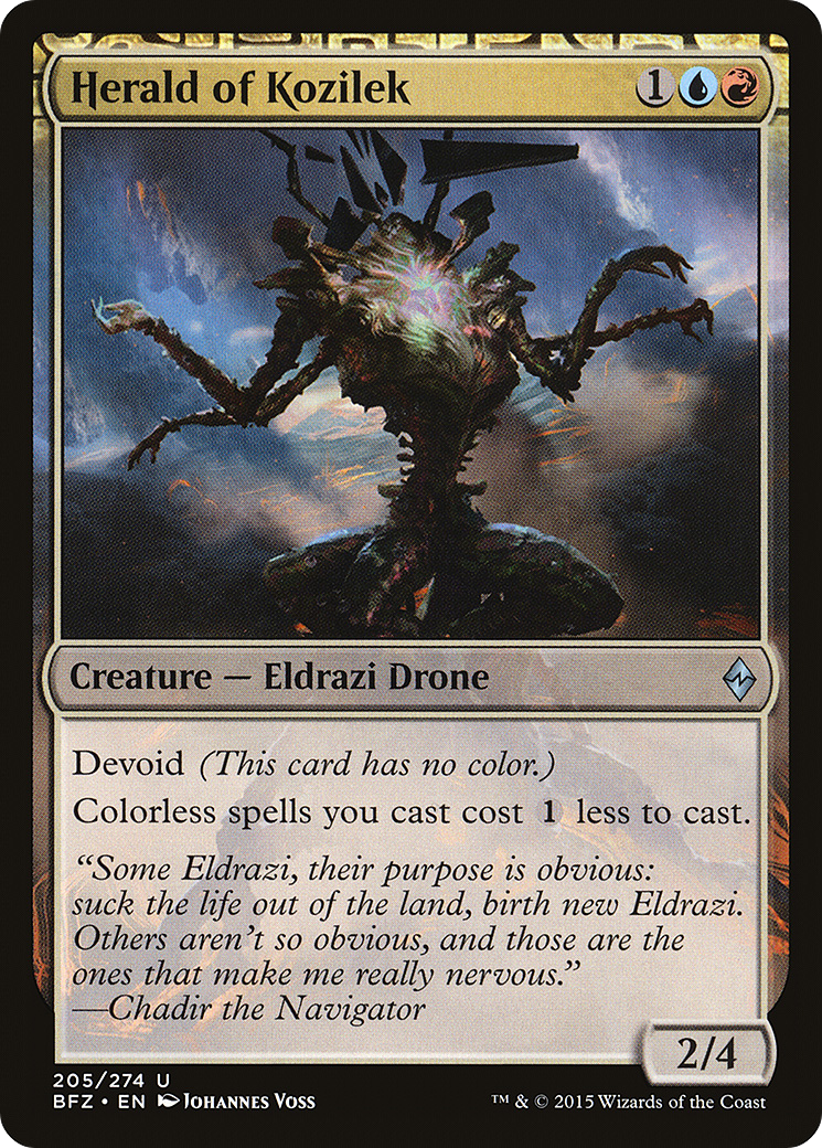 Herald of Kozilek (BFZ) 205
