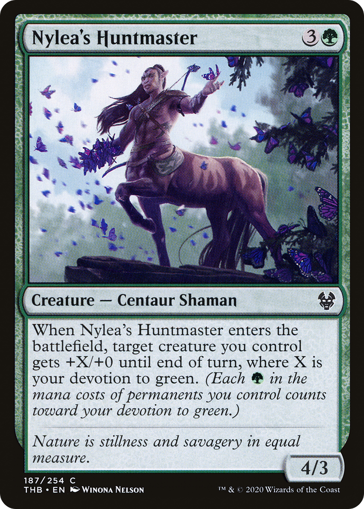 Nylea's Huntmaster (THB) 187 - WZRD TCG