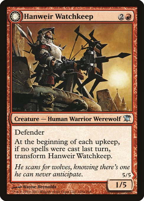 Hanweir Watchkeep // Bane of Hanweir front
