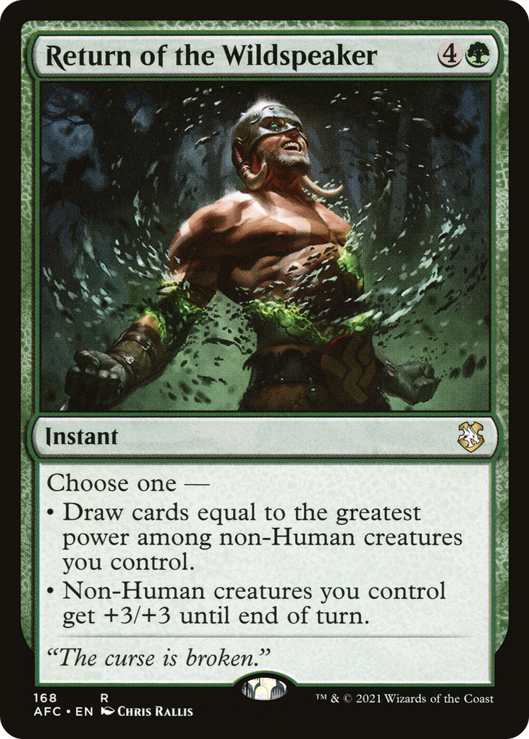 Return of the Wildspeaker (AFC) 168