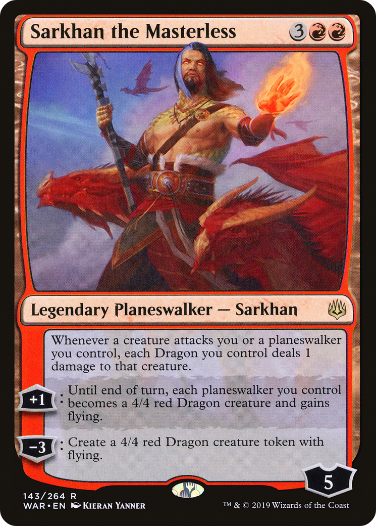 Sarkhan the Masterless (WAR) 143 - WZRD TCG