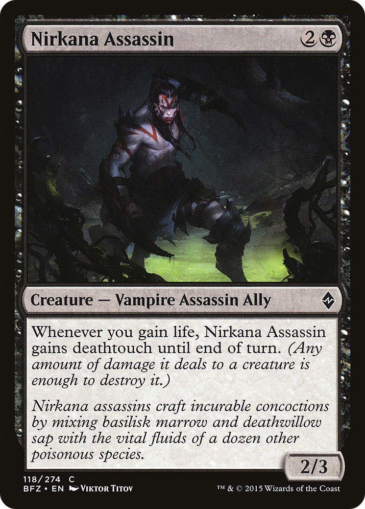 Nirkana Assassin (BFZ) 118 - WZRD TCG