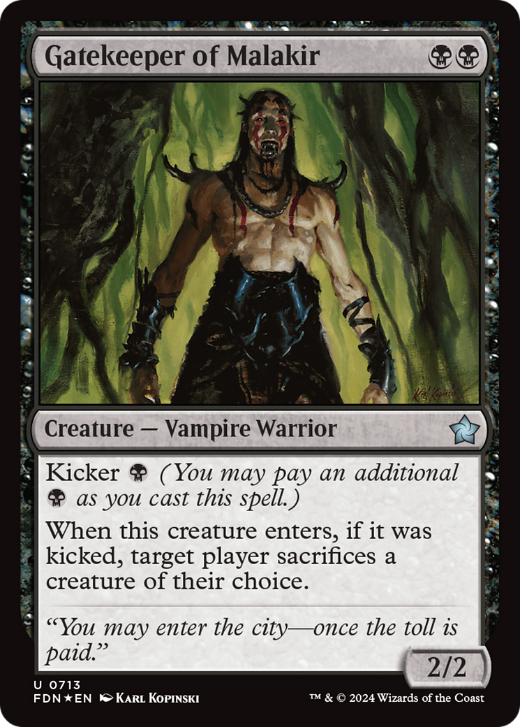 Gatekeeper of Malakir (FDN) 713 - WZRD TCG